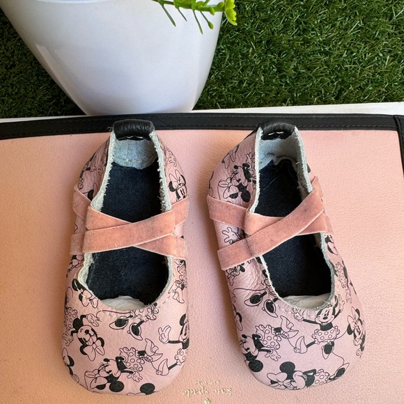 FRESHLY PICKED Ballet Slipper Disney Minnie Mouse in blush size 3 new no box - Picture 6 of 15